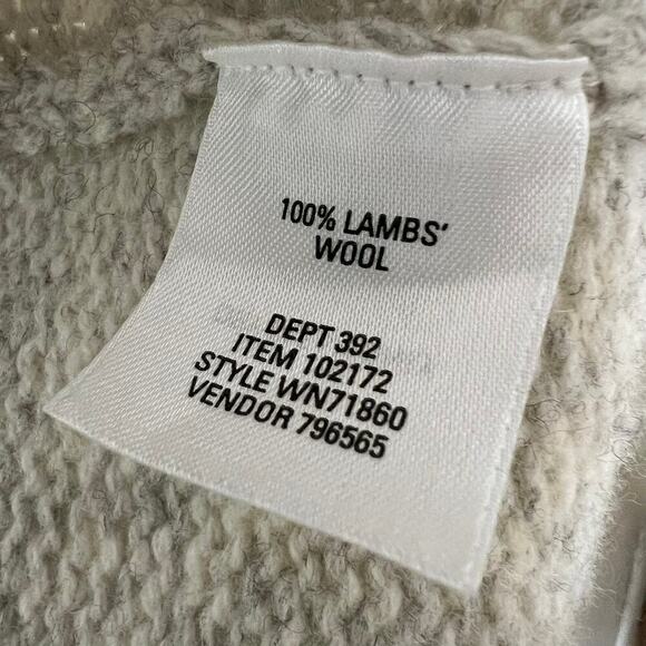 Vintage Nordstrom Fair Isle Wool Zip Cardigan Made In Hong Kong Medium - Picture 6 of 6